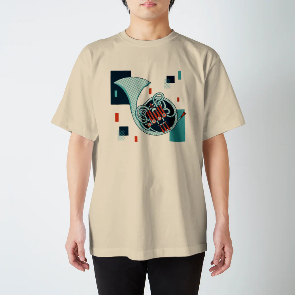 noco_drawingのカラフルホルン スタンダードTシャツ