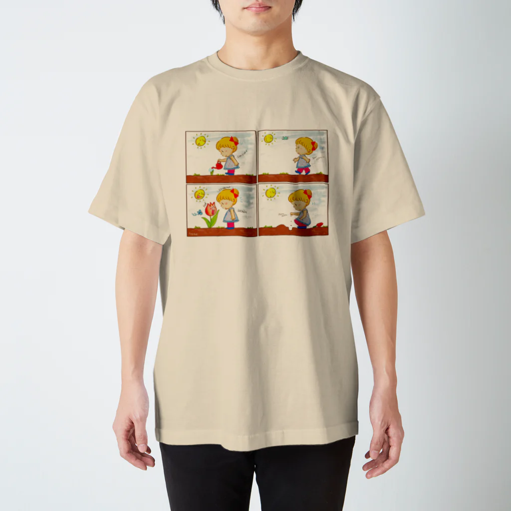 LittleAmi(リトルアミ)のチューリップさんがしゃべってる!? Regular Fit T-Shirt