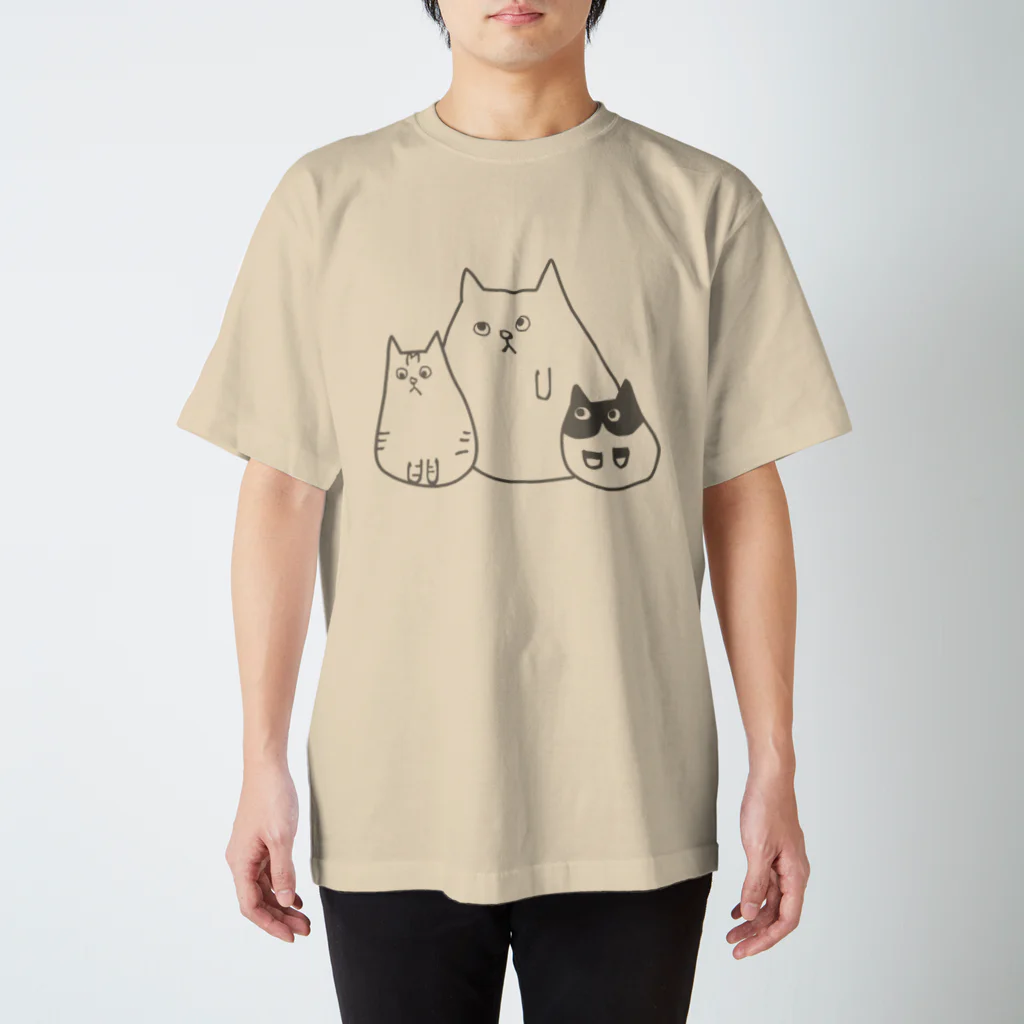 猫ひげ食堂のいつもの３猫 Regular Fit T-Shirt