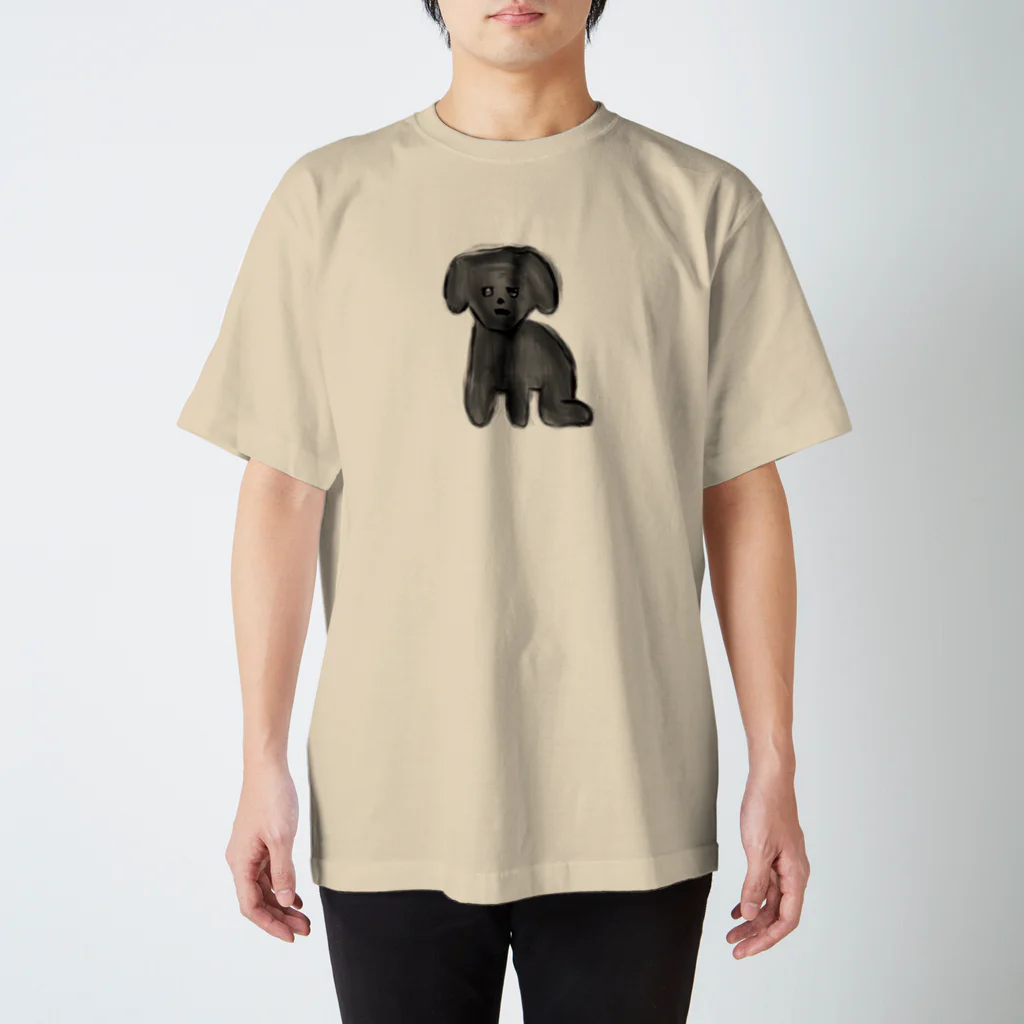 大絶滅洋服店の黒い犬 Regular Fit T-Shirt