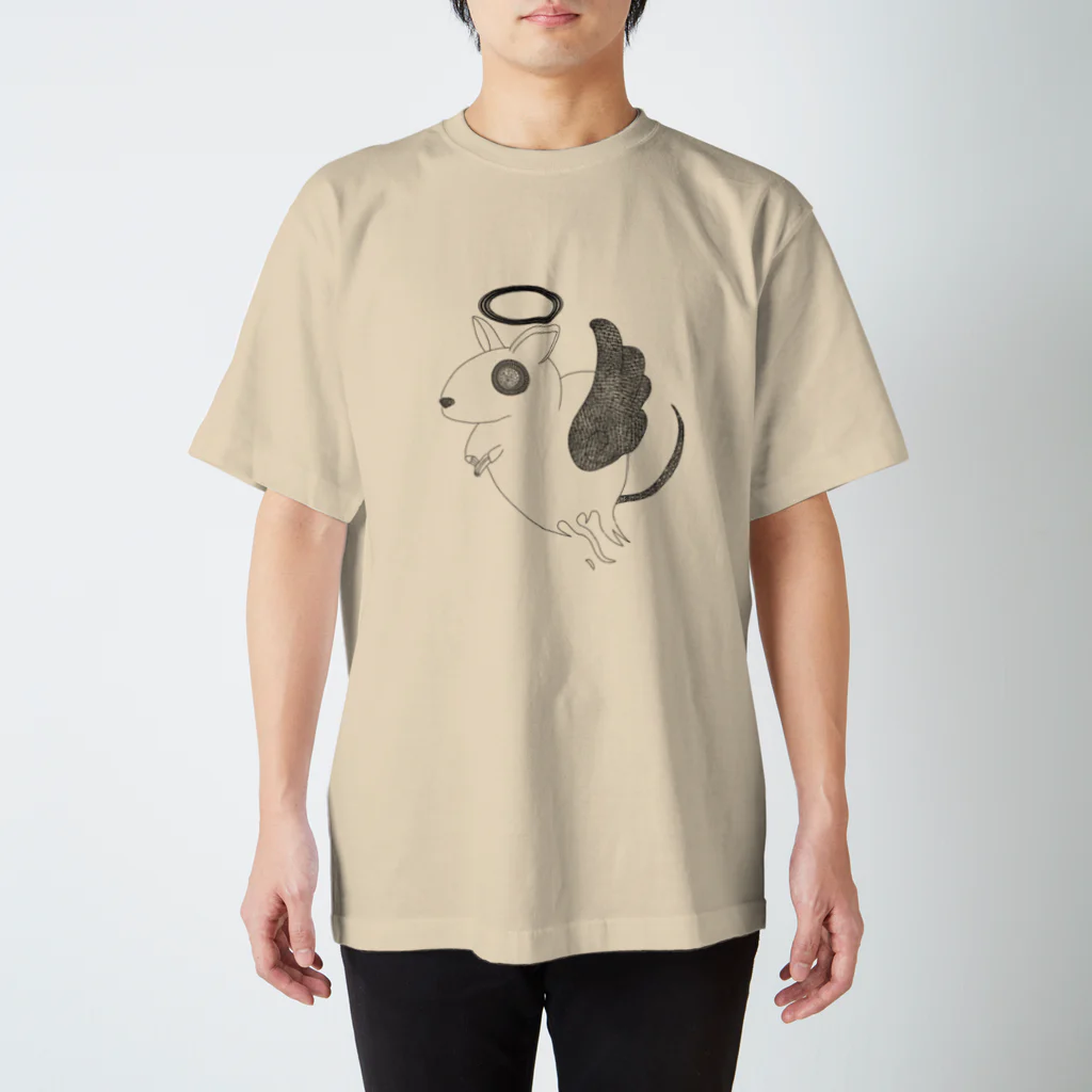 minyominyoのHis 成仏ネズミ線 スタンダードTシャツ