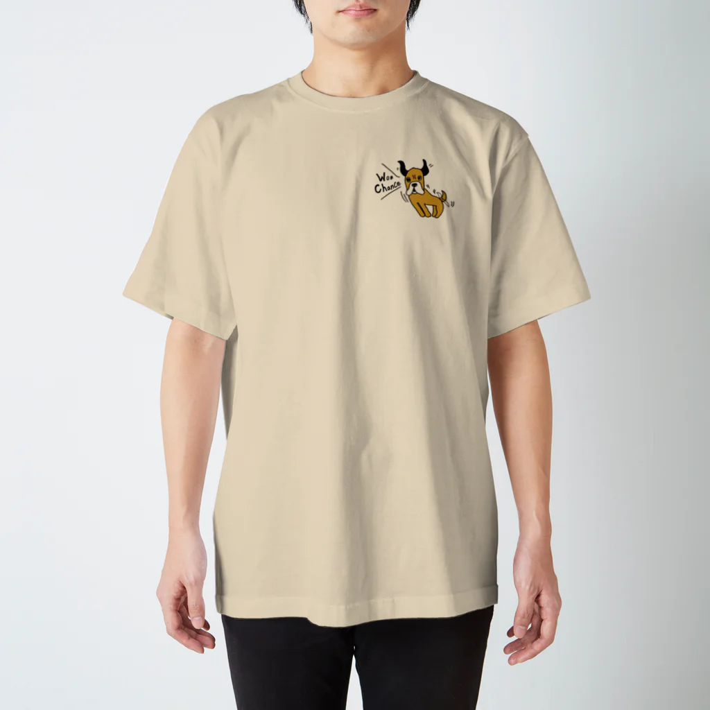 WON CHANCE ワンチャンスのフレンチブルドッグ（ちぎらはるな） スタンダードTシャツ