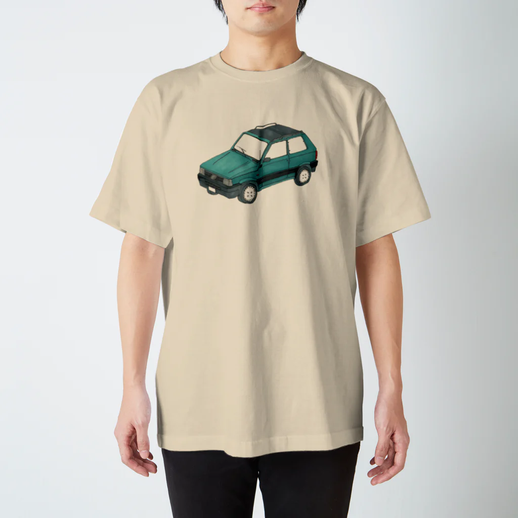 サイトウケイの青緑色の乗りたい車 Regular Fit T-Shirt