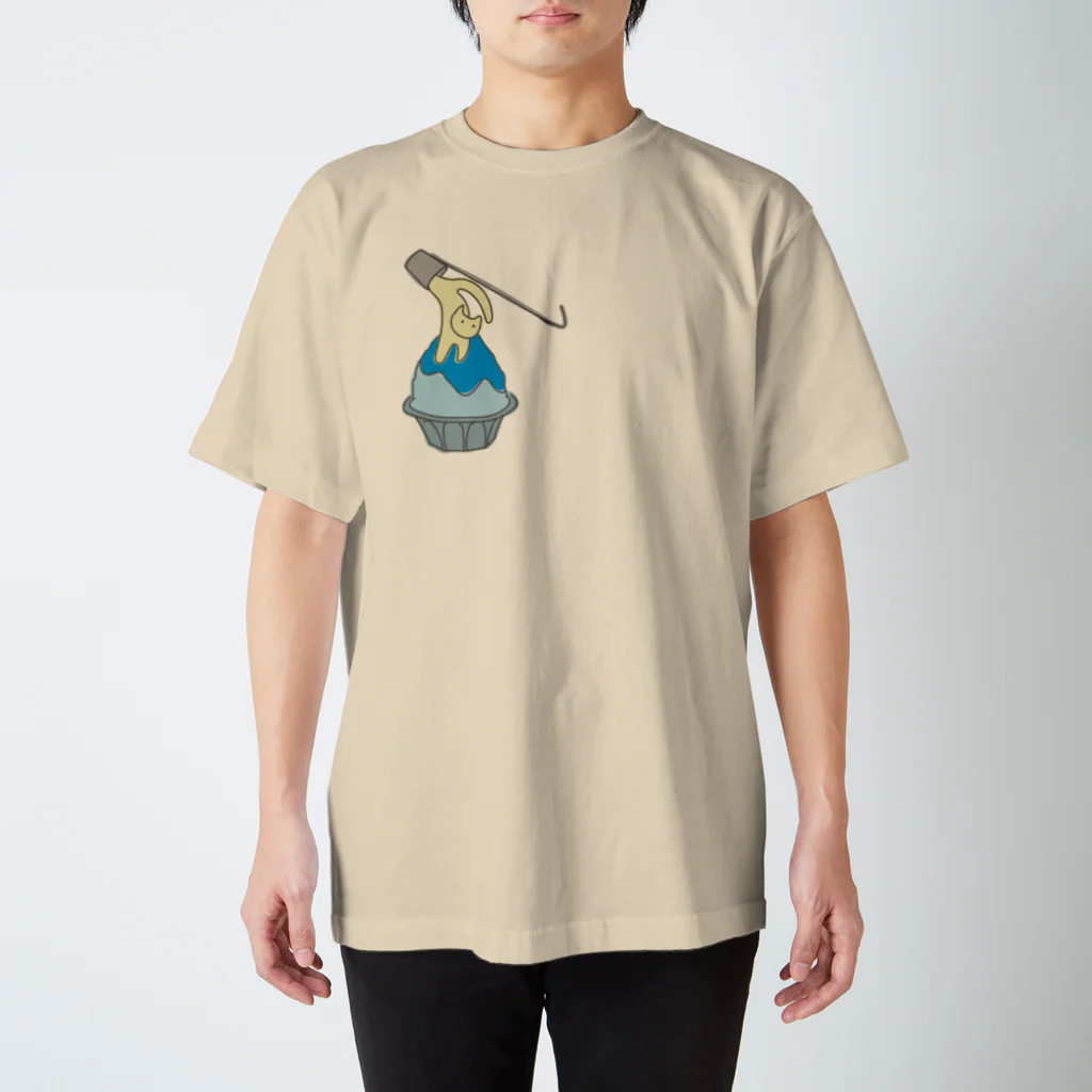CHOTTOPOINTの練乳ねこかき氷（ブルーハワイ） スタンダードTシャツ