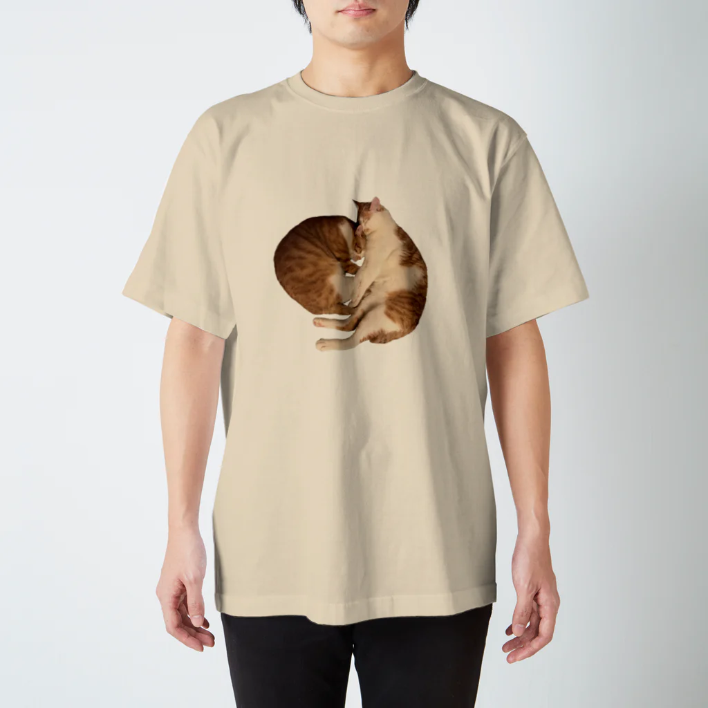 straycatbluesのボブとうーたんのお昼寝Tシャツ 티셔츠