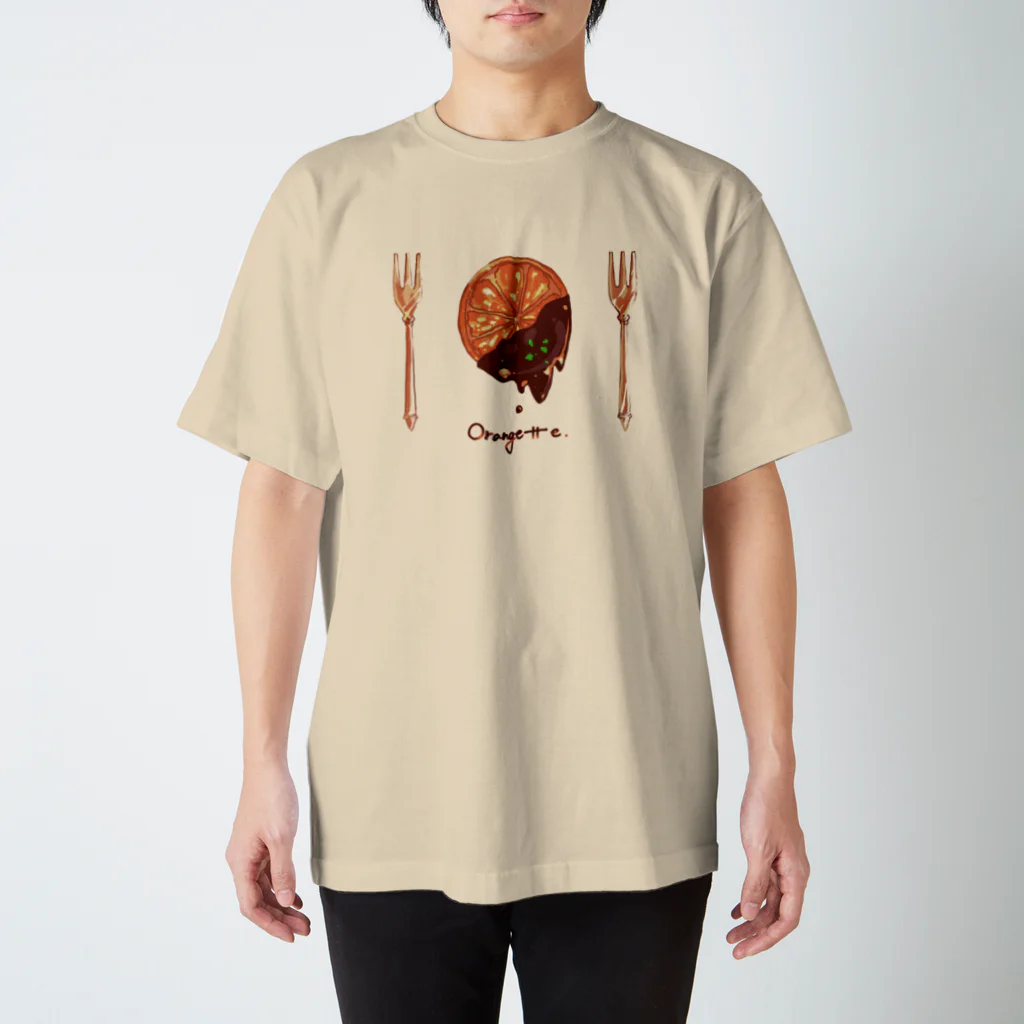 満月喫茶🌕雑貨店の苔京印　オランジェットグッズ スタンダードTシャツ