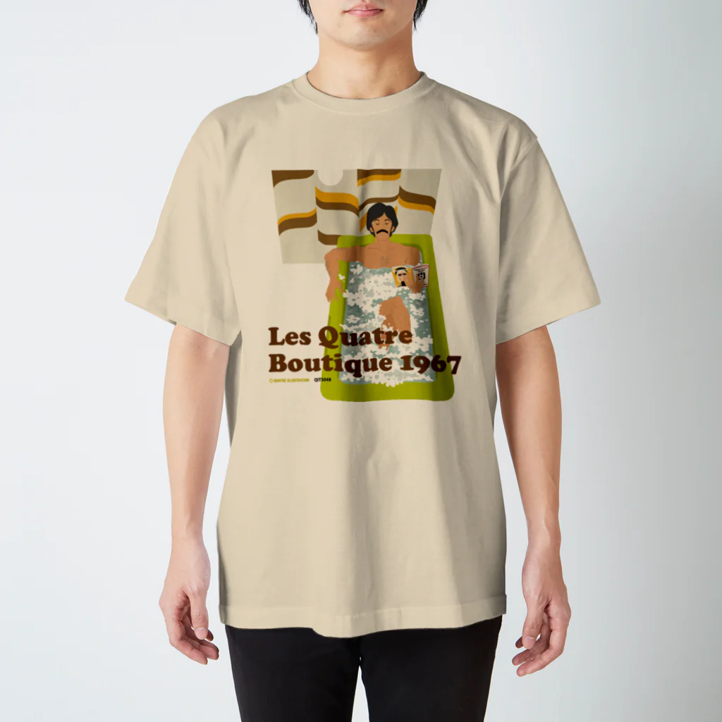 Quatre IllustrationのLQB1967_06_バスルーム Regular Fit T-Shirt