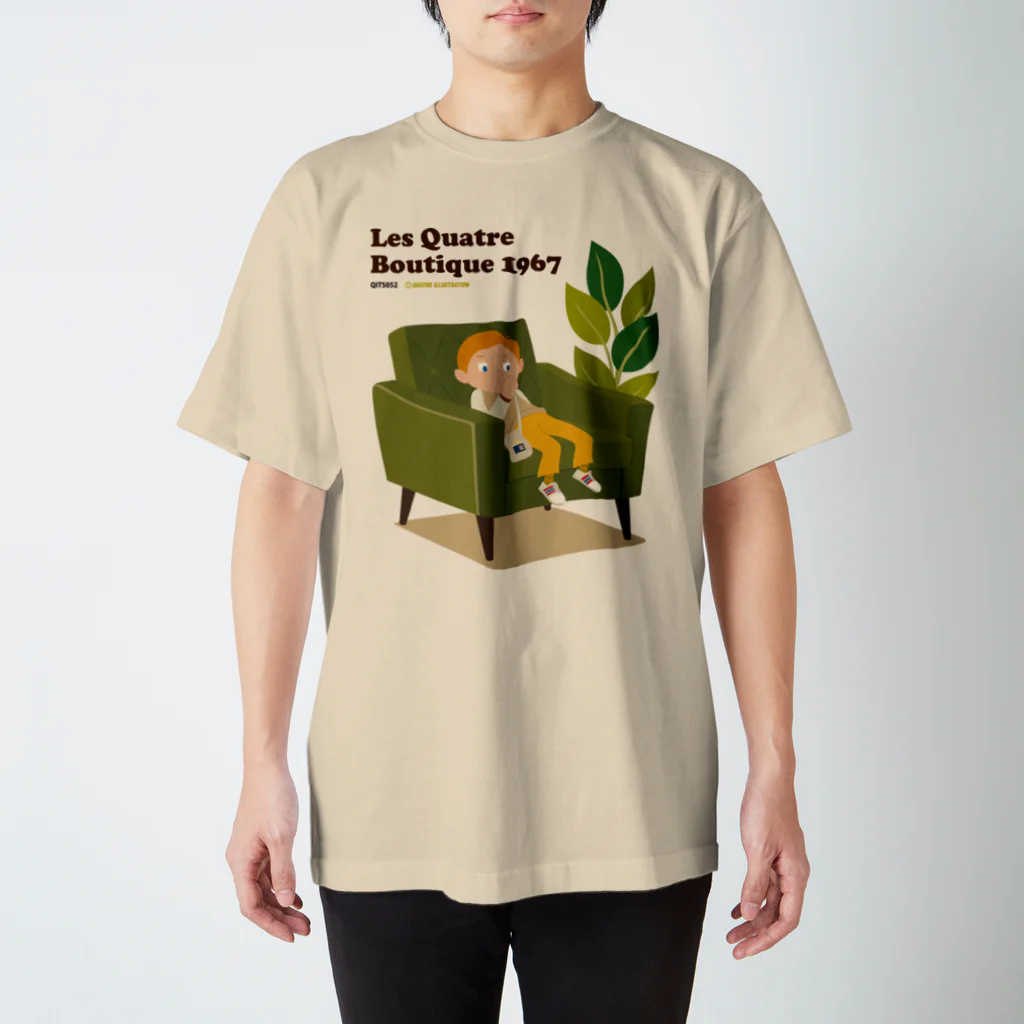 Quatre IllustrationのLQB1967_10_退屈 スタンダードTシャツ