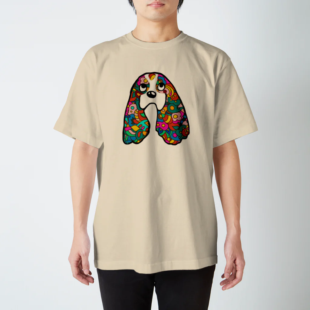 Familyのキャバリア Family＊cavalier_T (psychedelic_A) Regular Fit T-Shirt