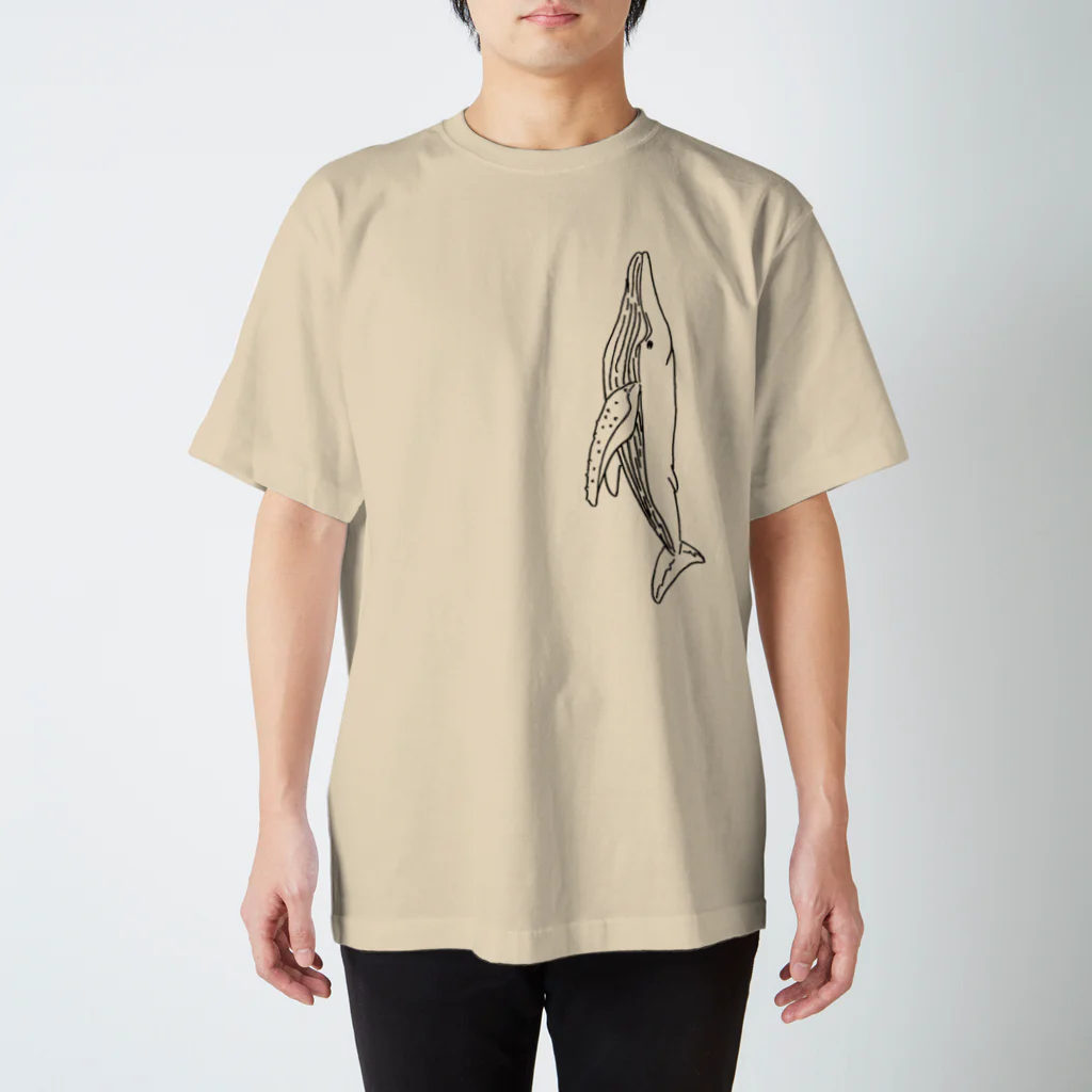 kon1970のクジラ（黒） Regular Fit T-Shirt