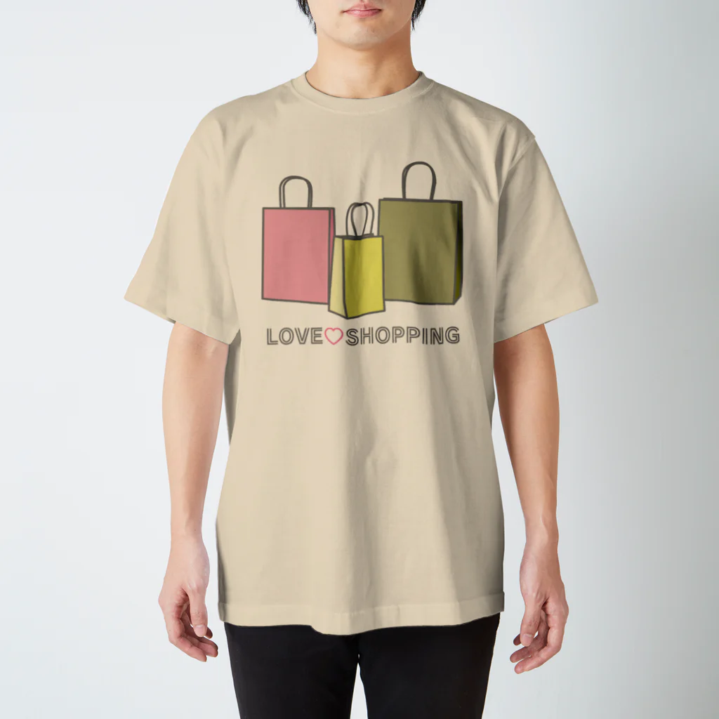 ヨープキャンが気になったの紙袋 LOVE SHOPPING スタンダードTシャツ