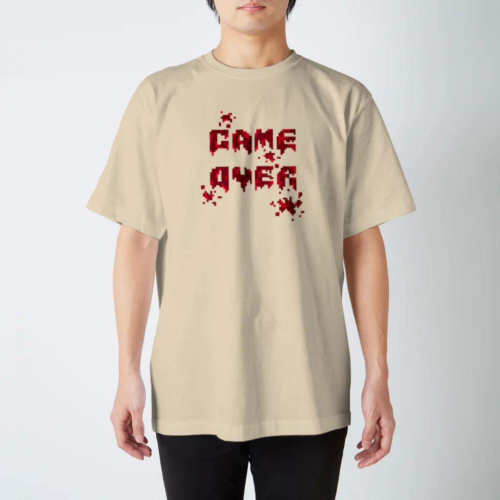 ハチビットのGAME OVER（Blood） スタンダードTシャツ