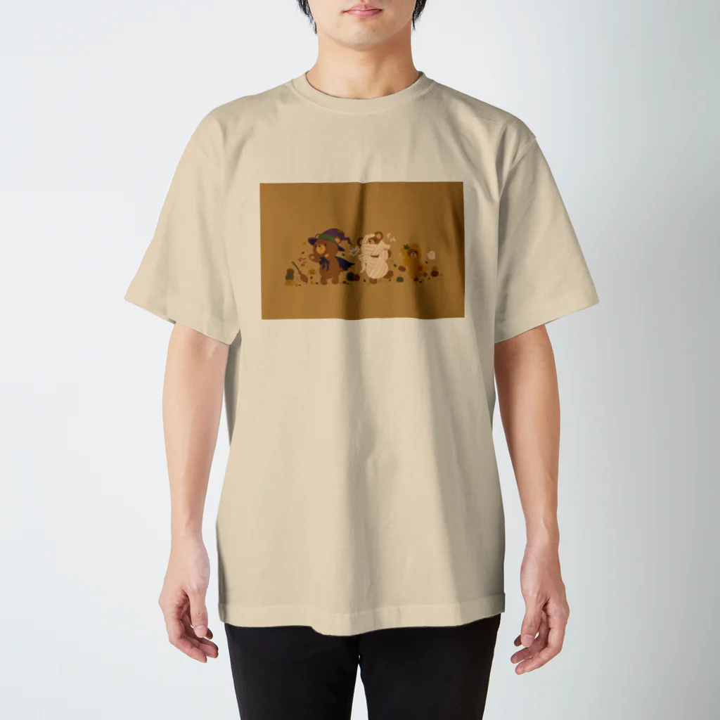 ゆずハピのハロウィンのクマたち スタンダードTシャツ