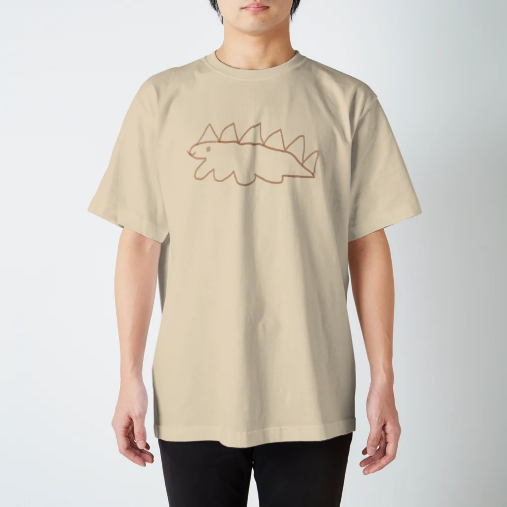 ステゴハウスの生活に溶け込むステゴサウルス  Regular Fit T-Shirt