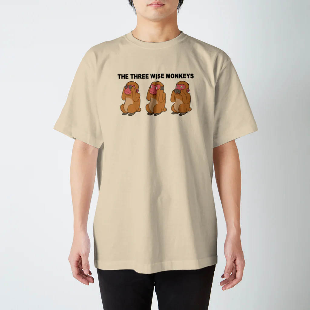 むつ さとしのTHE THREE WISE MONKEYS Regular Fit T-Shirt