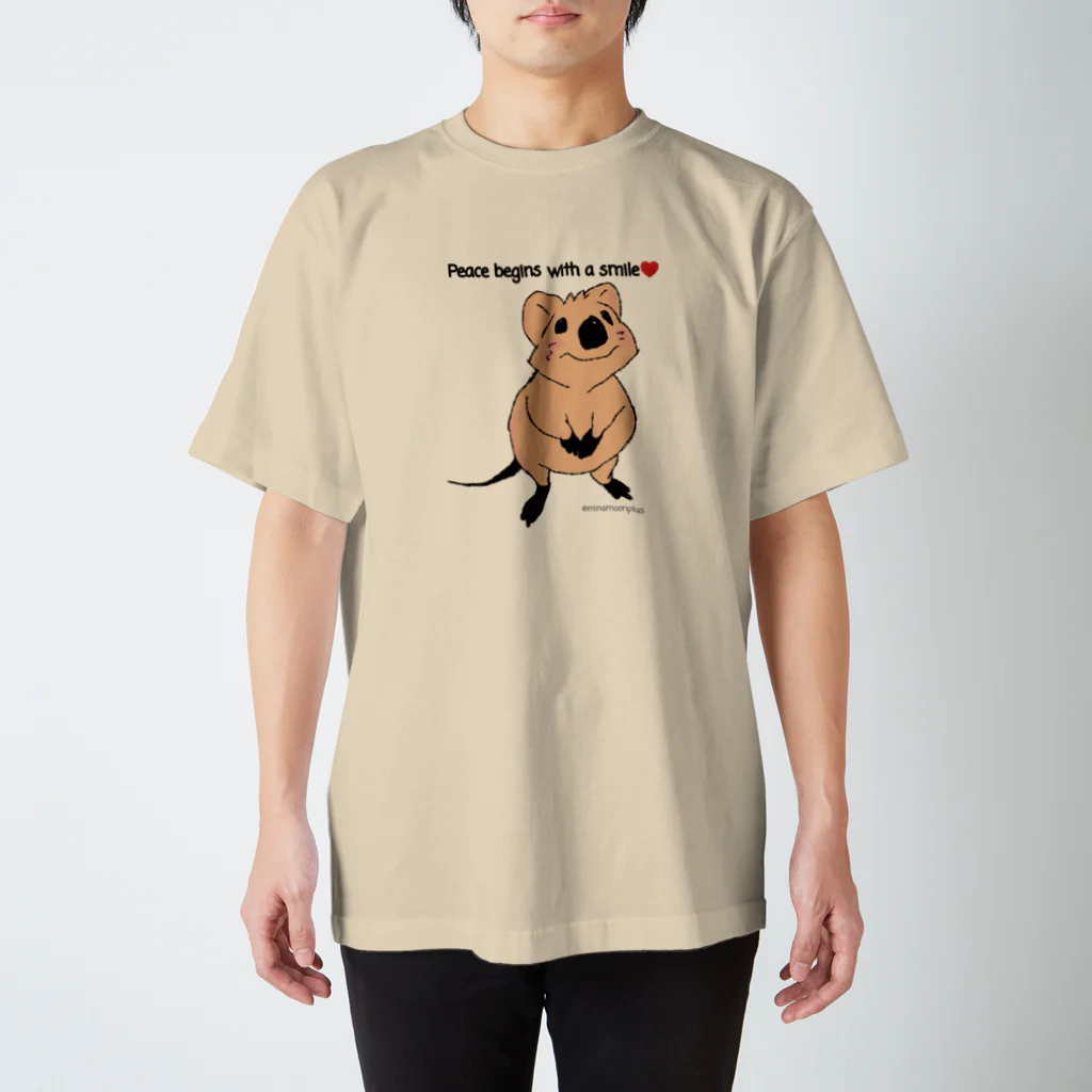 クオッカ☆ラッコ☆ minamoonplusのクオッカ Sweet Quokka スタンダードTシャツ