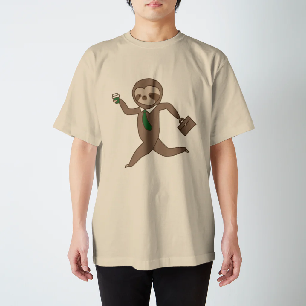 wacky mackeyのナマケヌモノ　slender Regular Fit T-Shirt