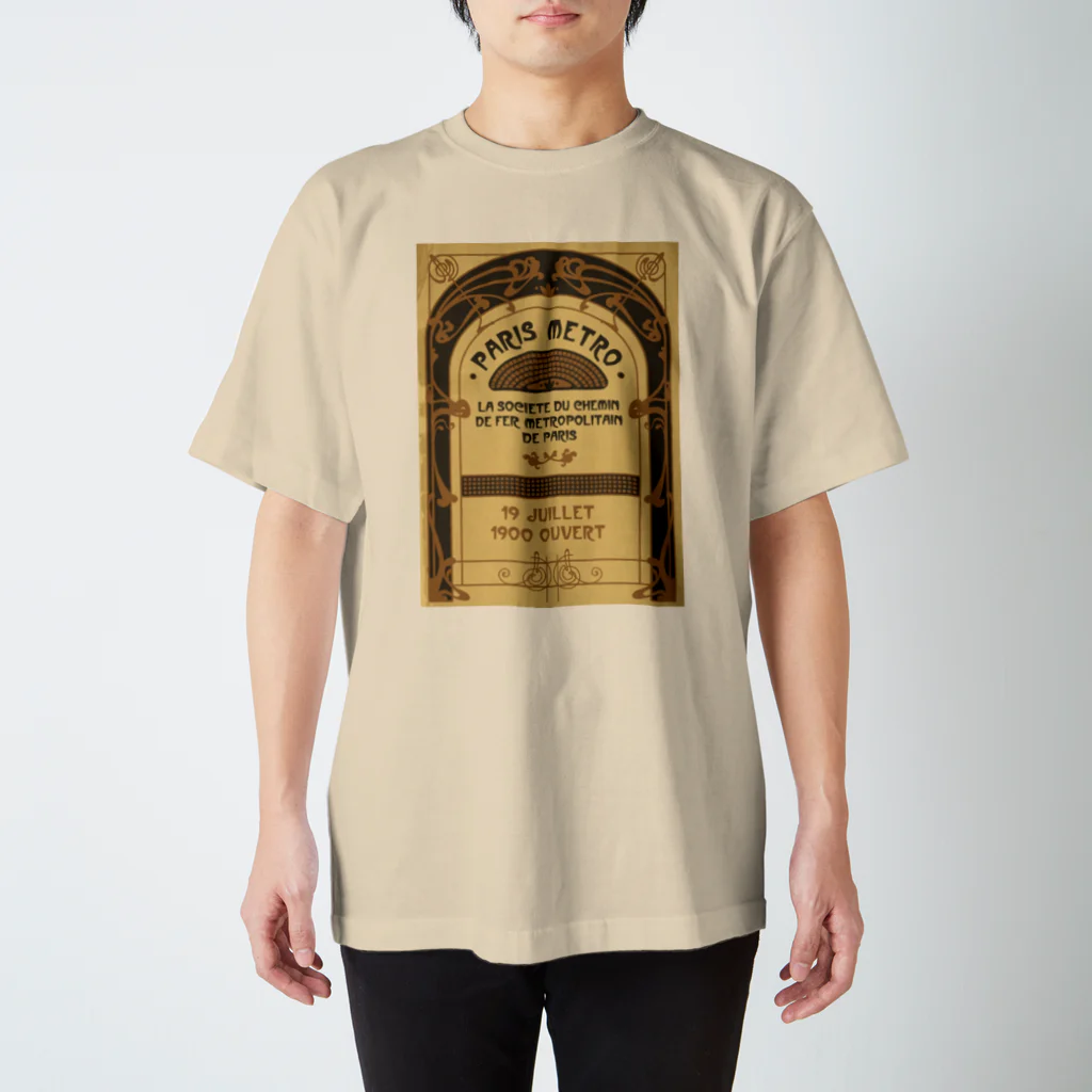 YS VINTAGE WORKSのフランス　パリ・メトロ　1900年 アールヌーヴォー スタンダードTシャツ