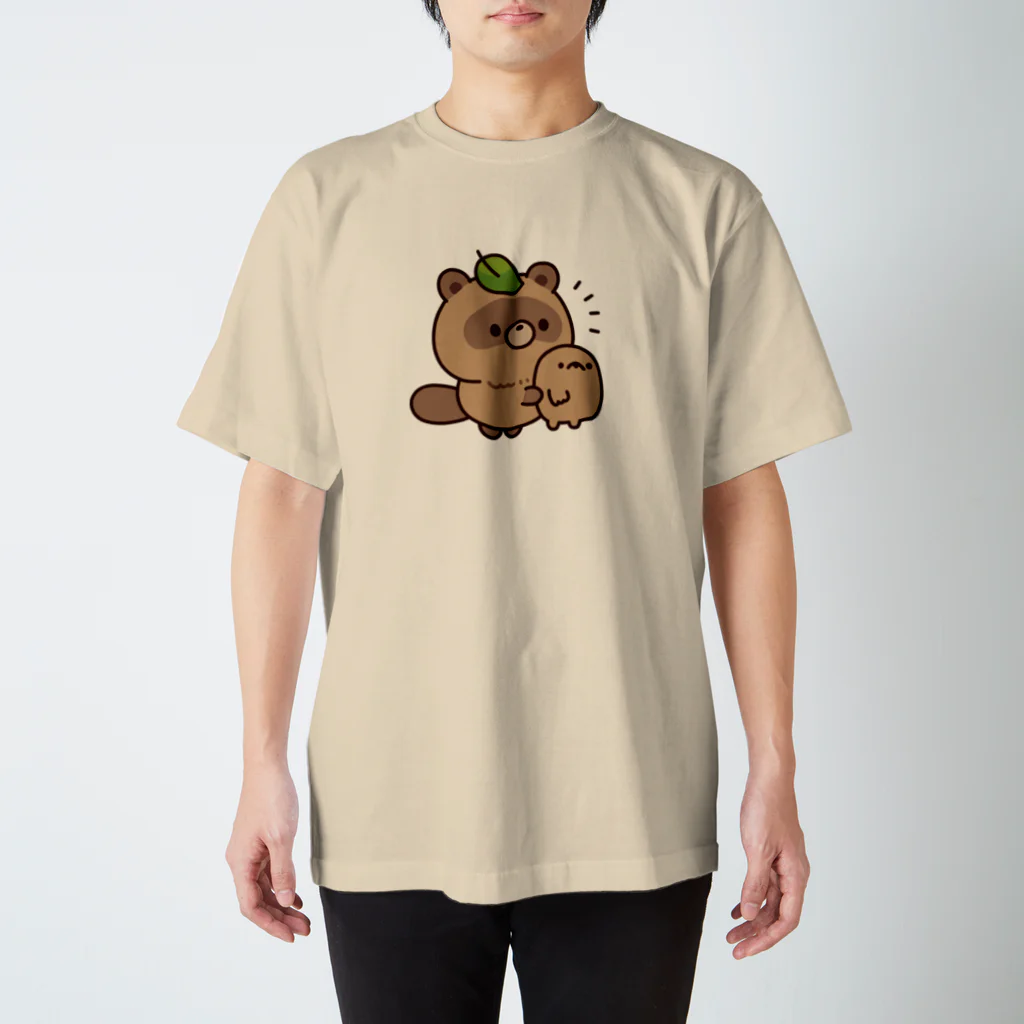 DECORのおはなしタヌキくん　もぐらをどうぞver. スタンダードTシャツ