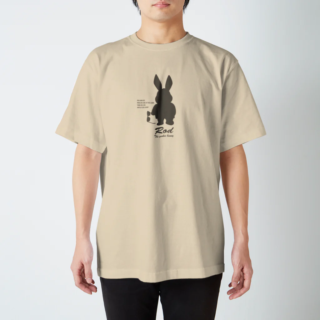 Rod the RabbitのRod the rabbit【シルエット】 スタンダードTシャツ