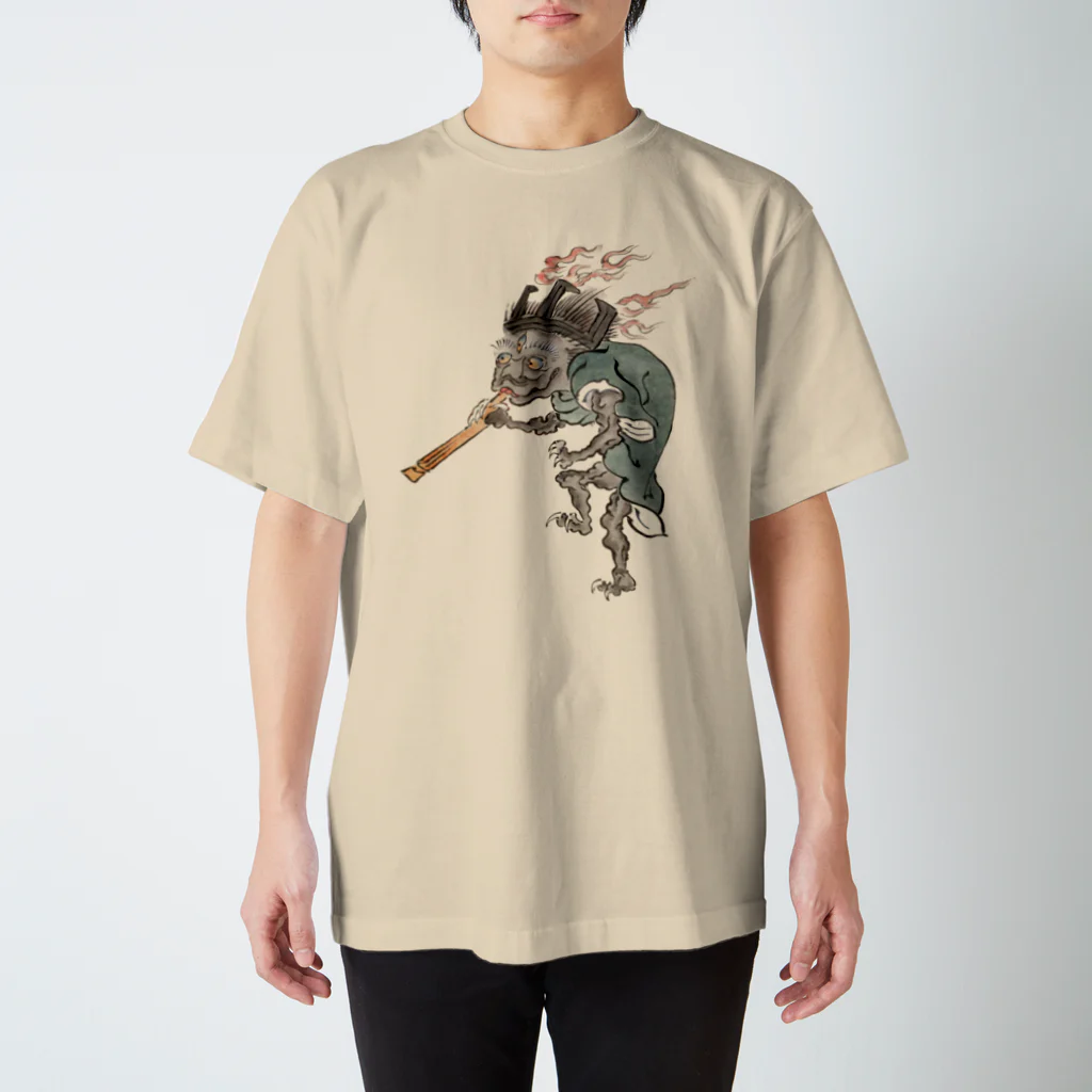 和もの雑貨 玉兎の百鬼夜行絵巻 五徳の付喪神【絵巻物・妖怪・かわいい】 Regular Fit T-Shirt