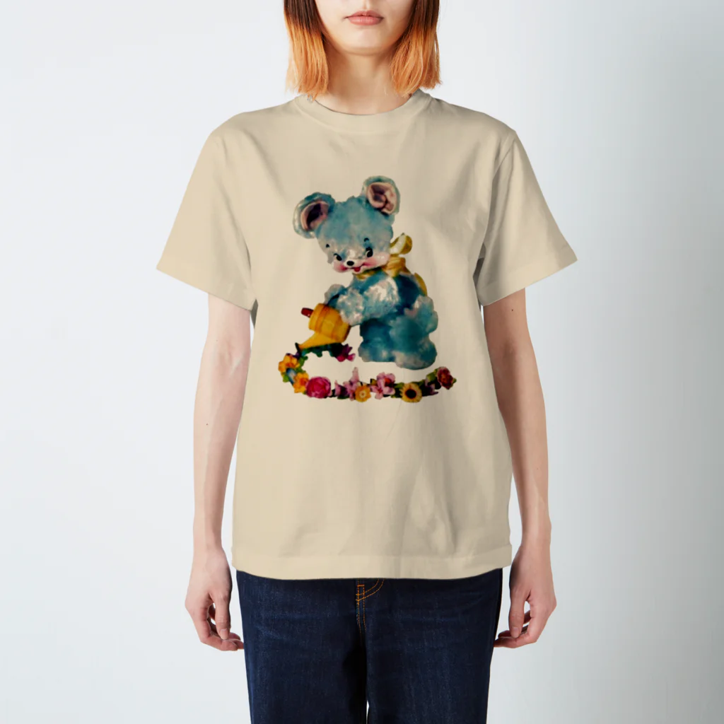 nicherϋのUSAレトロアニマル✻くまBL Regular Fit T-Shirt