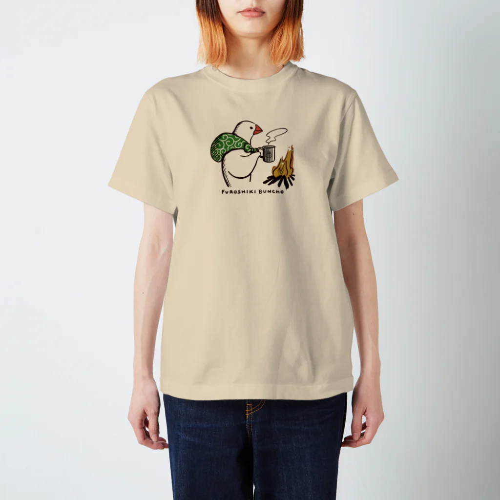 ふろしき文鳥のお店のキャンパーふろしき文鳥 スタンダードTシャツ