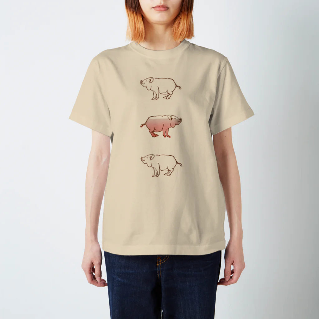 ありんこのぶた スタンダードTシャツ