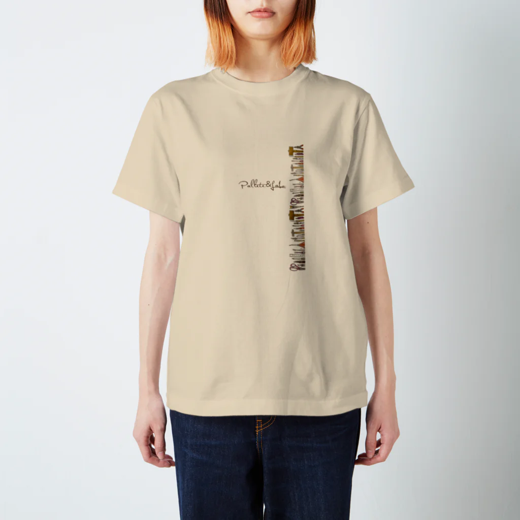 Pallete&LaboのPallete&Labo屋号オリジナルグッズ縦型カラー スタンダードTシャツ