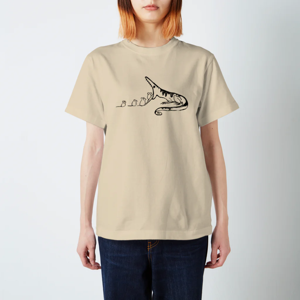 うさみ あやかのオオトカゲ スタンダードTシャツ