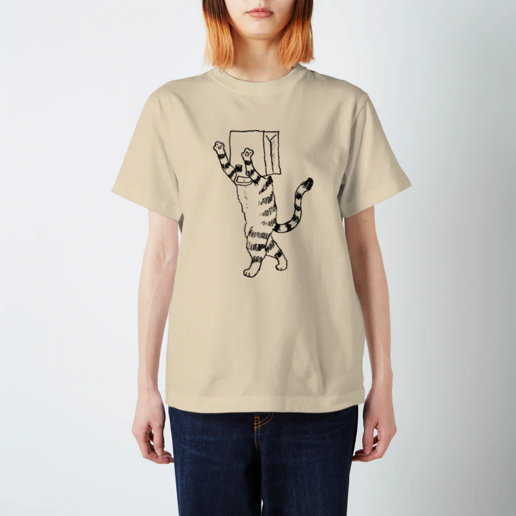 neconos Goodsのふくろねこ（ねこかもいぬかも） Regular Fit T-Shirt