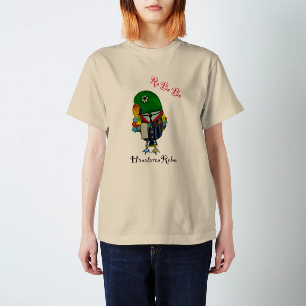 ねこぜや のROBOBO 花太郎ロボ スタンダードTシャツ