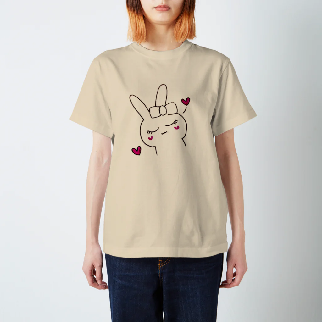 フルレットのうっとりしたうさぎちゃん スタンダードTシャツ