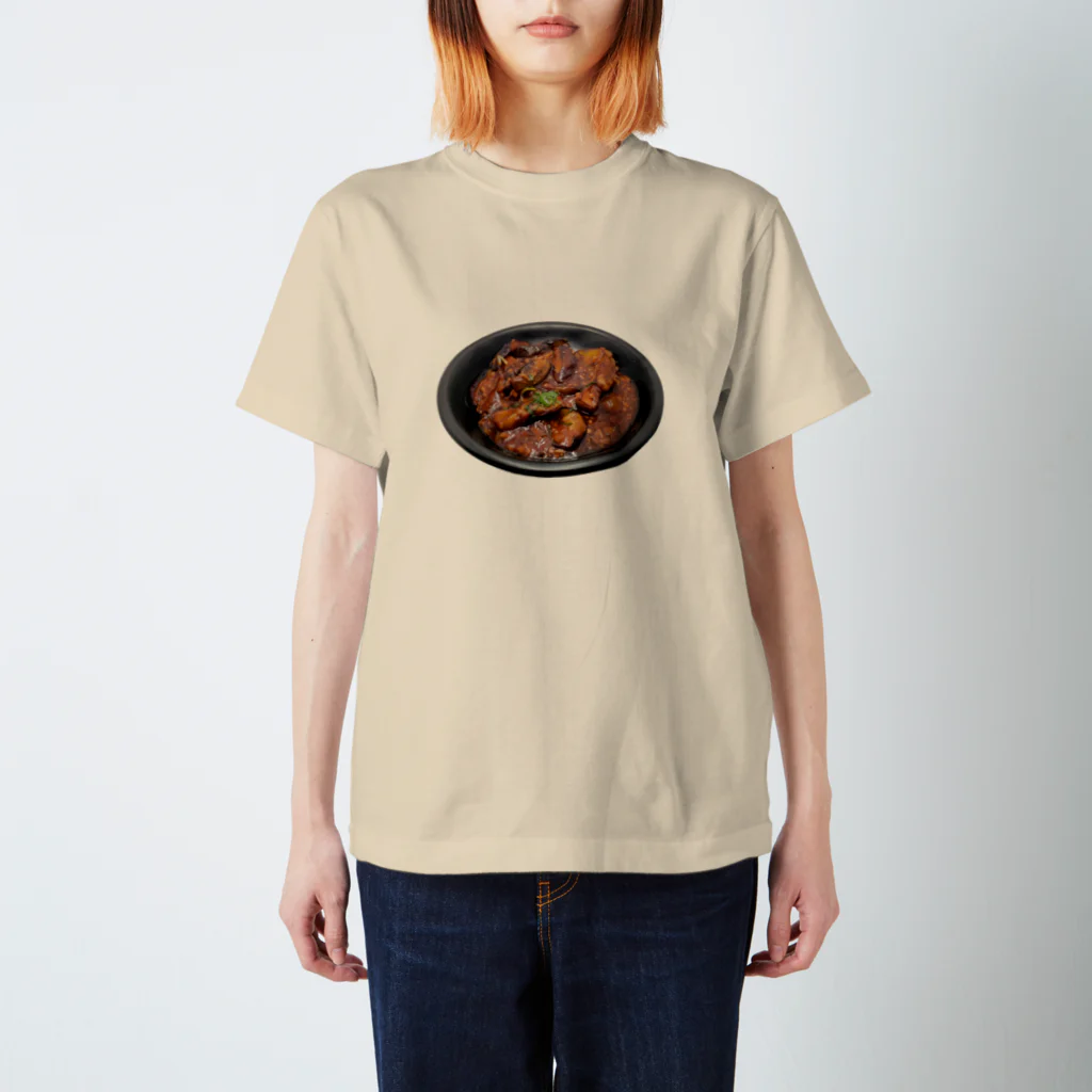 メシテロタイプ（飯テロTシャツブランド）のマーボー茄子（麻婆茄子） Regular Fit T-Shirt