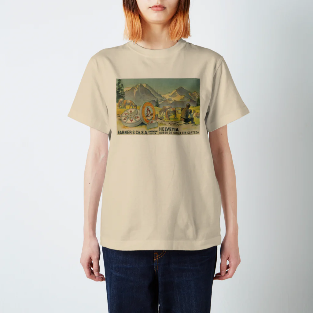 YS VINTAGE WORKSのスペインで販売されたスイスチーズ 1950年代　リトグラフ スタンダードTシャツ