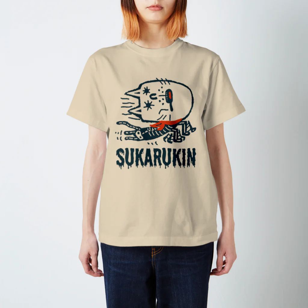 tunのSUKARUKIN "テケテケにゃ〜" スタンダードTシャツ