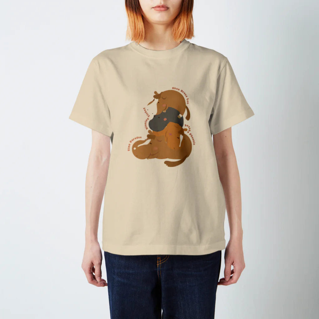 Loveuma. official shopのまんまるおデブうま by AERU Regular Fit T-Shirt