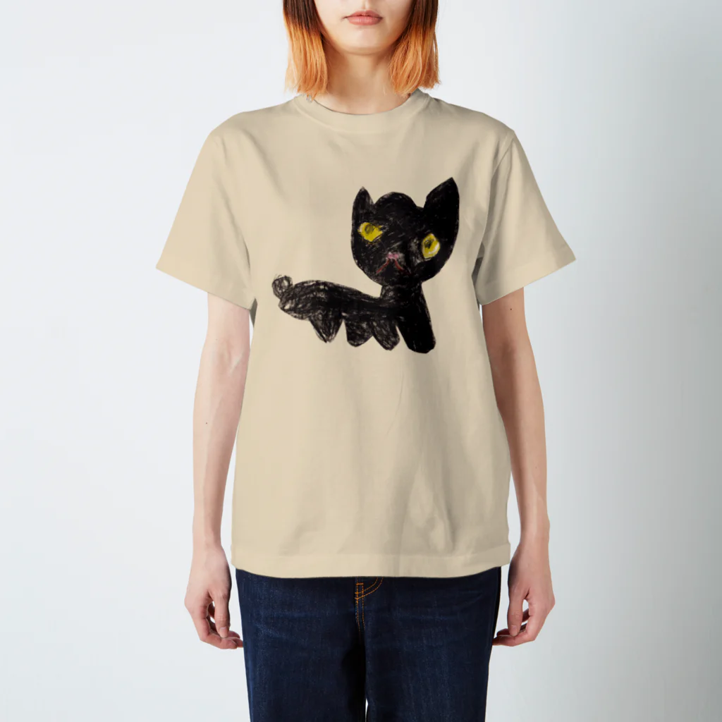 烏頭のおやま　こども絵　の子猫のサクラちゃん スタンダードTシャツ