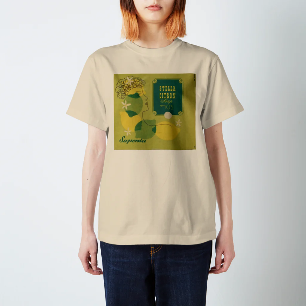 YS VINTAGE WORKSのユーゴスラビア　Saponia ステラ・シトロン No.103 Regular Fit T-Shirt