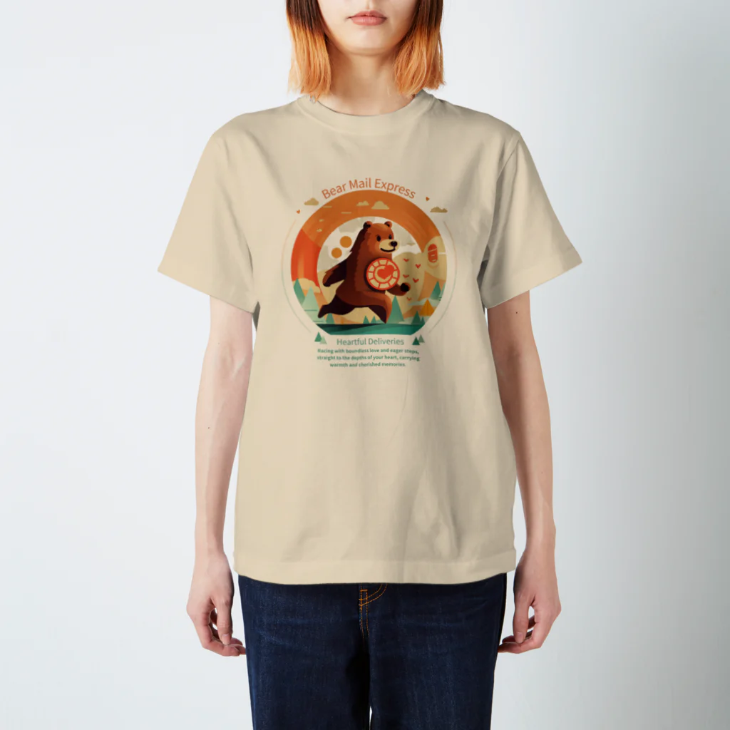 Yaya-rrのクマメール便 Regular Fit T-Shirt