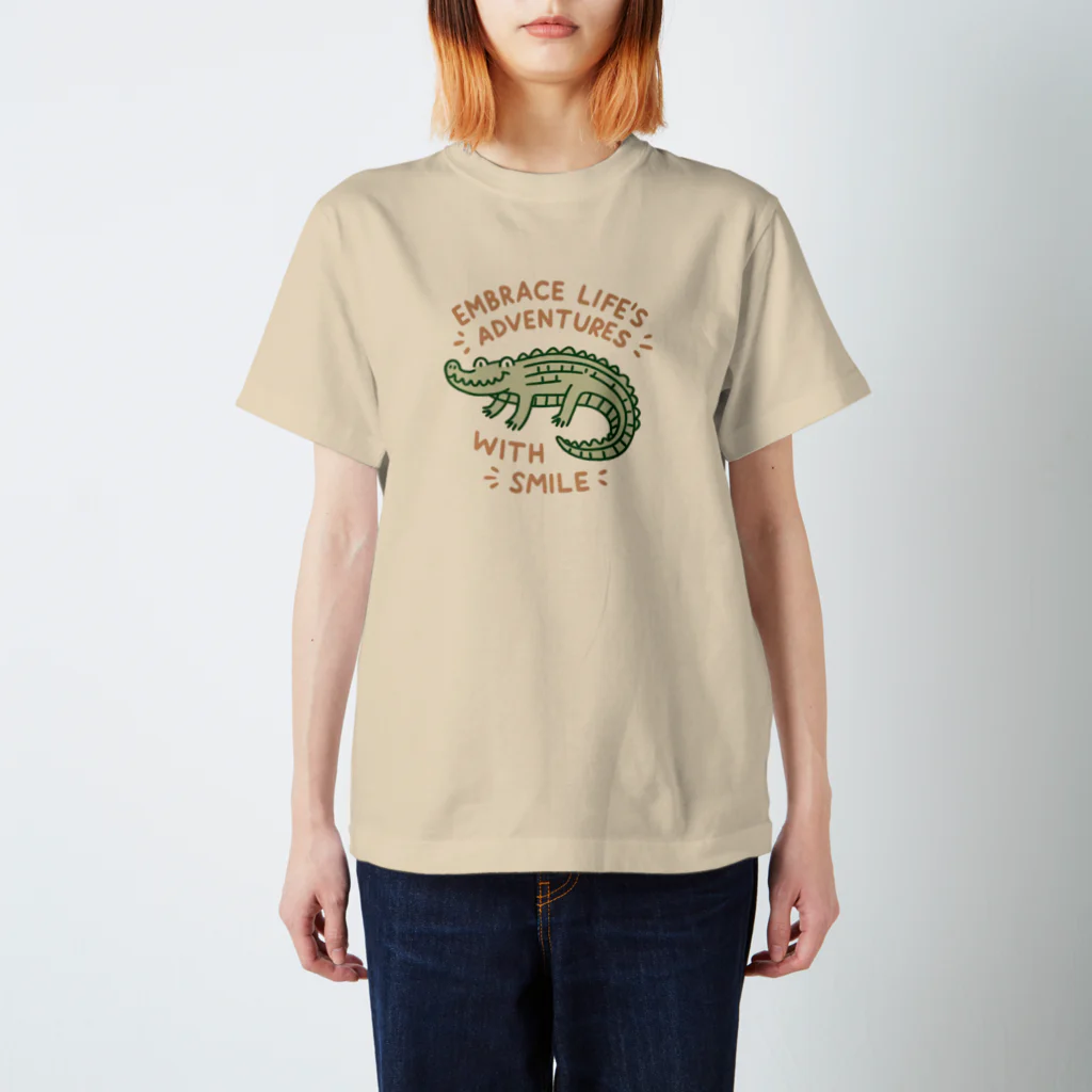 Yaya-rrのゆるキャラなワニ Regular Fit T-Shirt