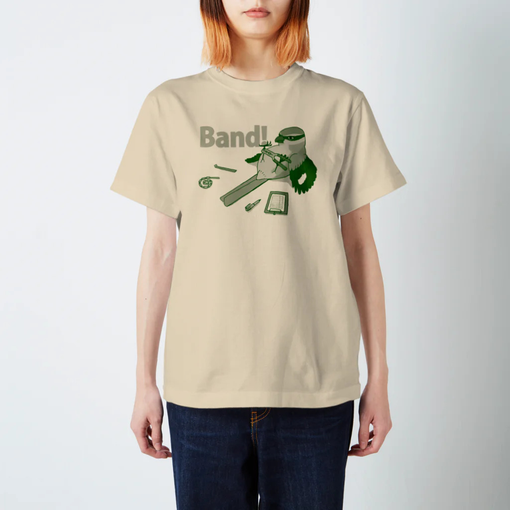 野鳥生活のBand! （モス） スタンダードTシャツ