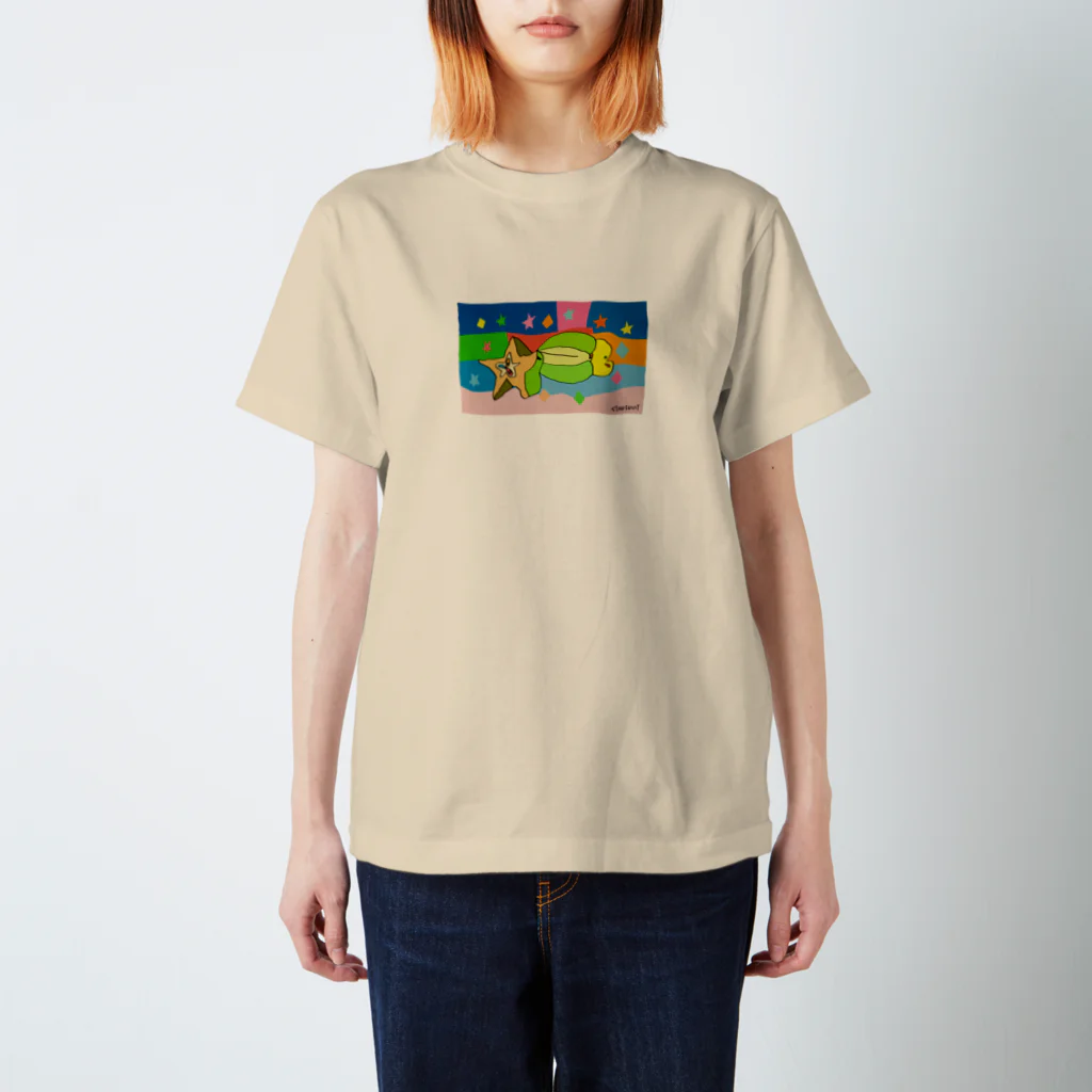 ウィルメイドshop / 障がい者アート・イラストグッズのスターフルーツ　448mL スタンダードTシャツ