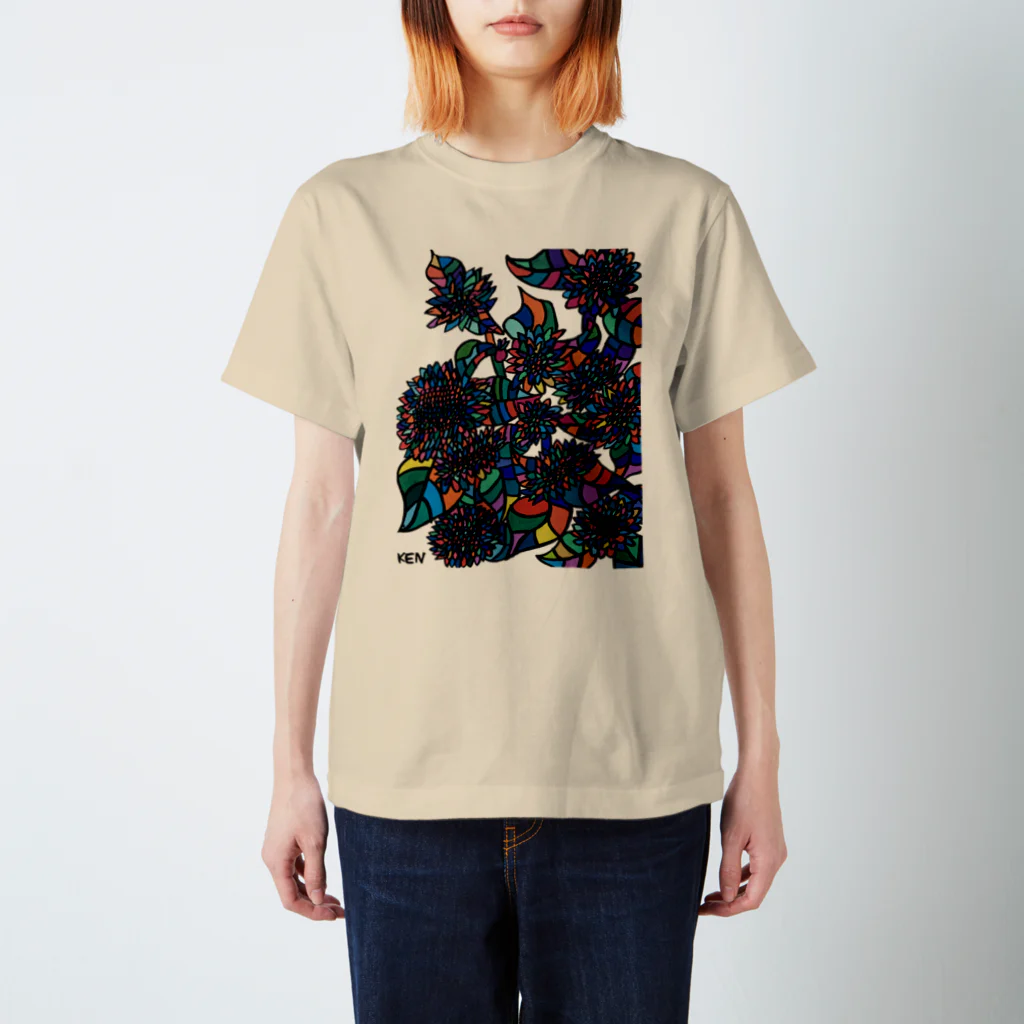 artman galleryのいくたけん『ミニひまわり』 Regular Fit T-Shirt