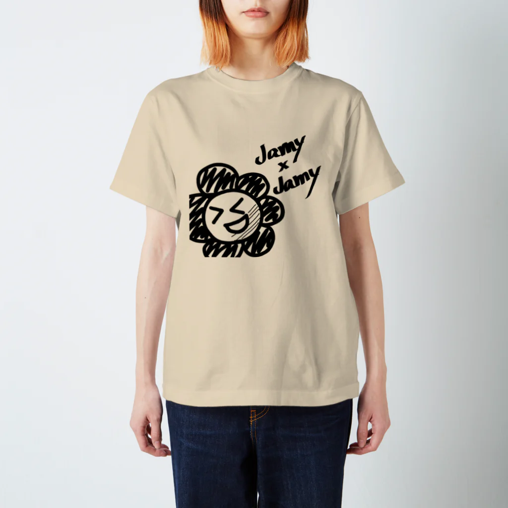 JamyJamyStudioのJamyJamyStudio公式グッズ【お花】 Regular Fit T-Shirt