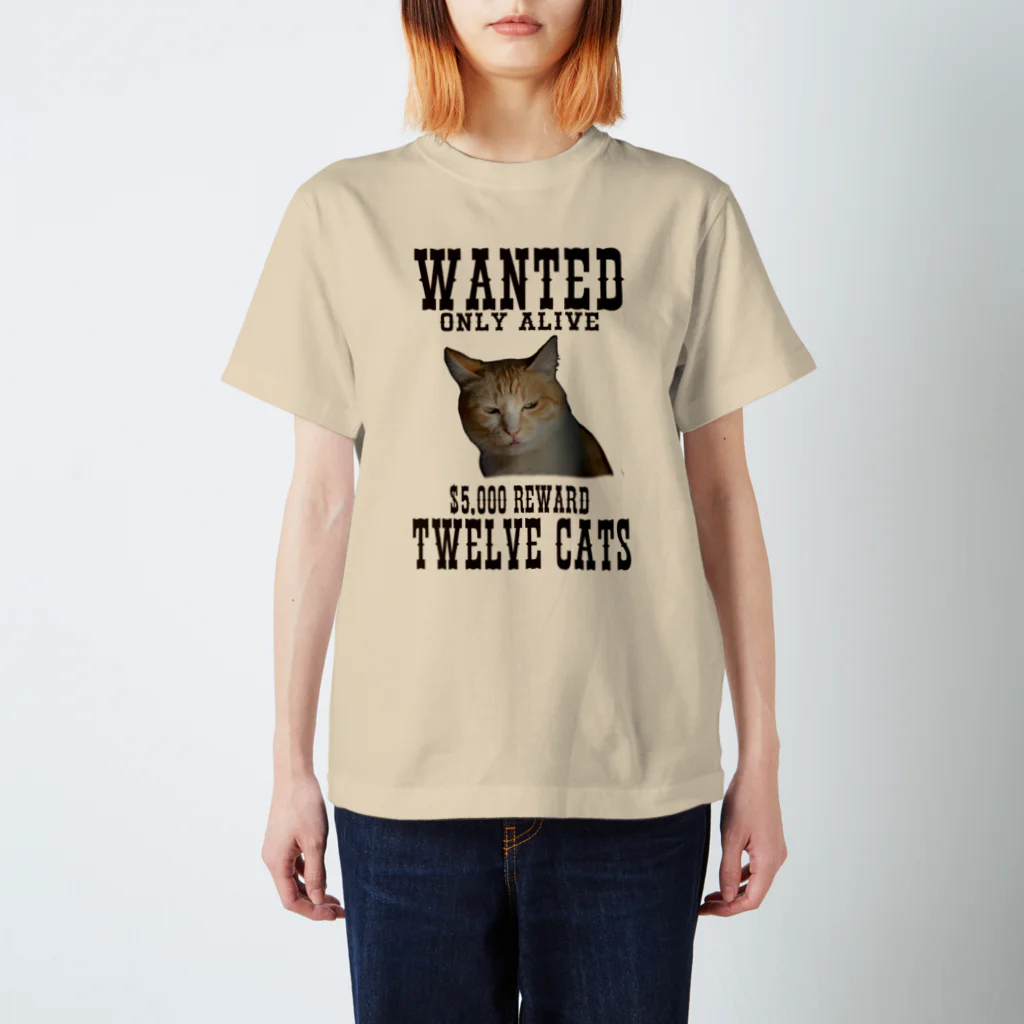 Twelve CatsのWANTED! スタンダードTシャツ