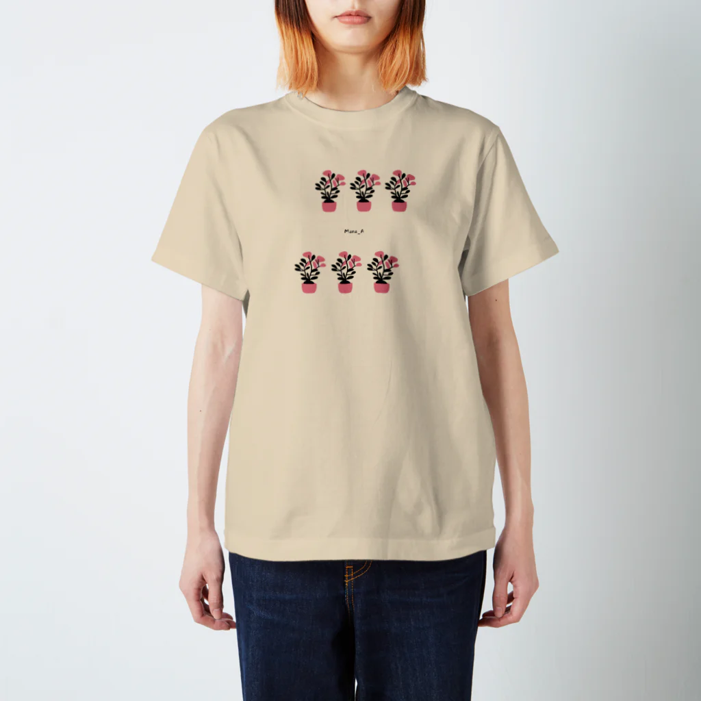 Mana AのカラフルBegonia スタンダードTシャツ