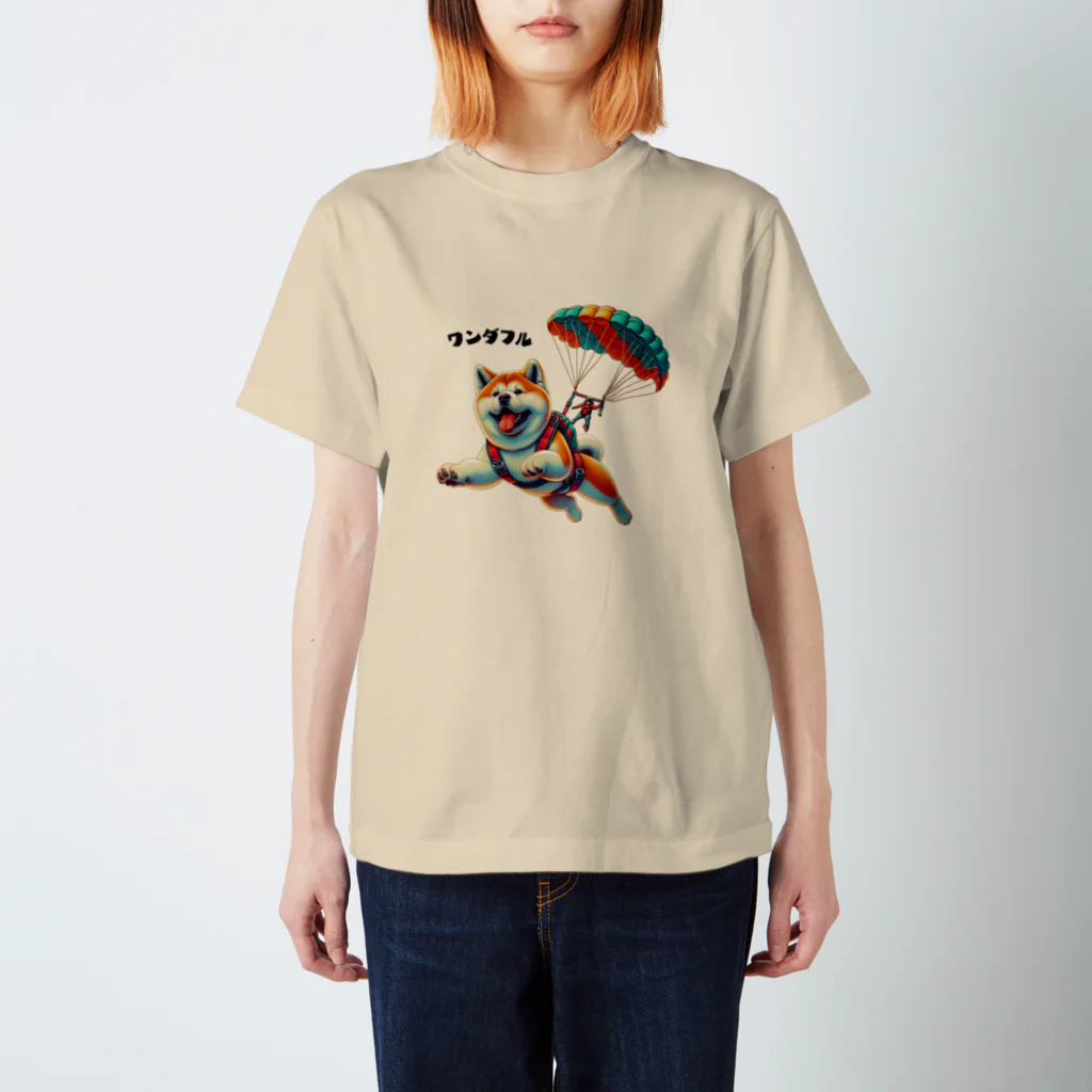 warasuの秋田犬のチャレンジ　１ スタンダードTシャツ