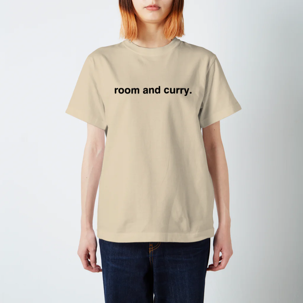 blancheのroom and curry. black Regular Fit T-Shirt