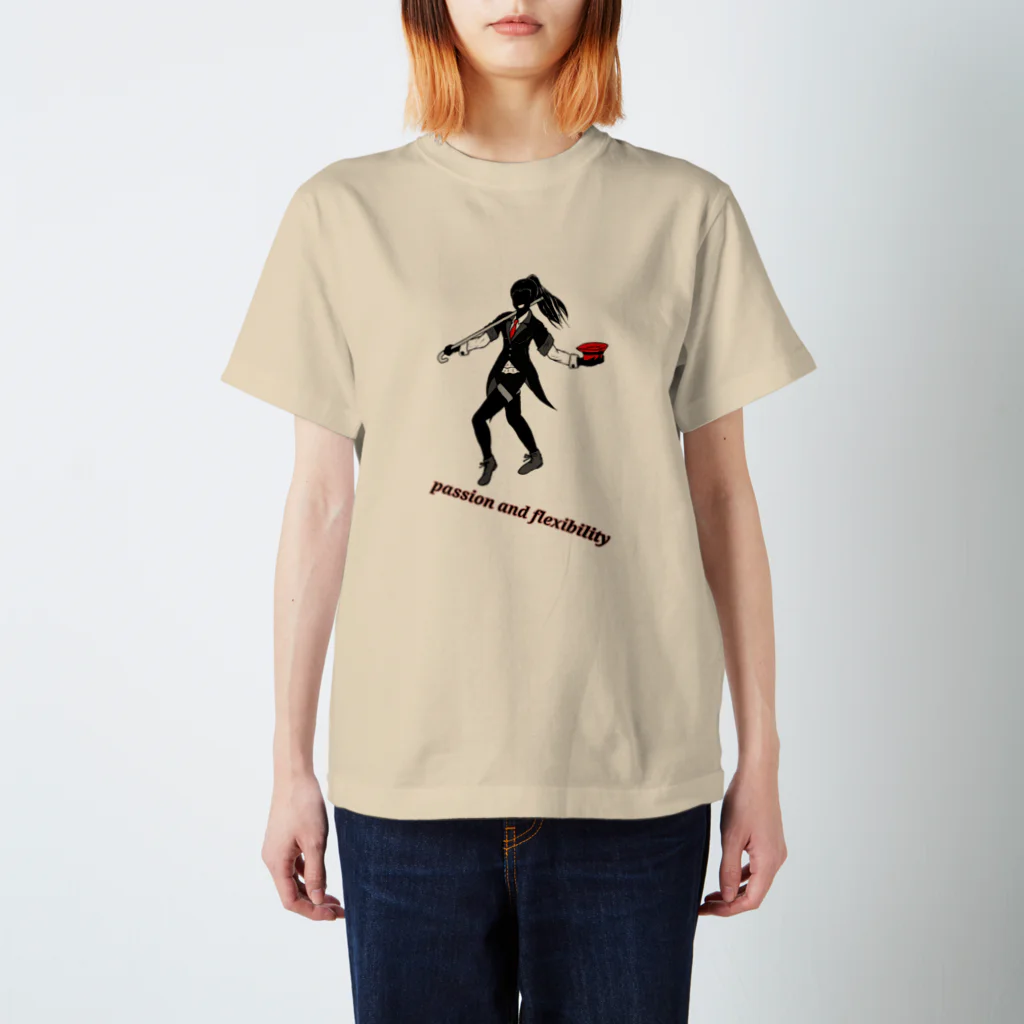 Lily bird（リリーバード）のシンプル ジャズダンサーシルエット Regular Fit T-Shirt